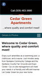 Mobile Screenshot of cedargreenapts.com